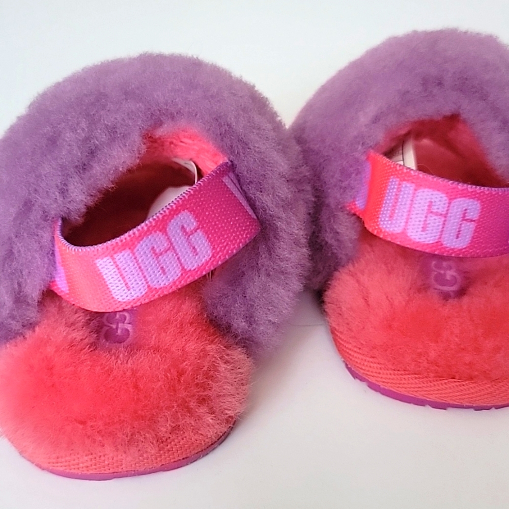 Colorful Fuzzy Slippers - Picture 3 of 4